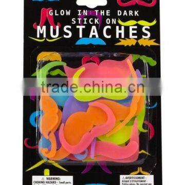 Adhesive Glow in Dark Beard Party Favor Glowing Mustache Toys photo-2