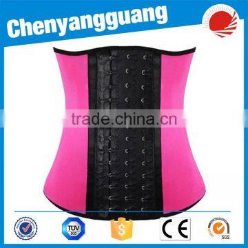 CYG-wholesale 4 Steel Boned Corset Red Underbust Waist Cincher photo-4