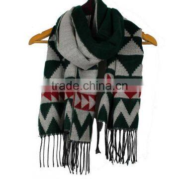 Women Geometric Winter Scarf Christmas Festival Scarf RL-245 photo-2