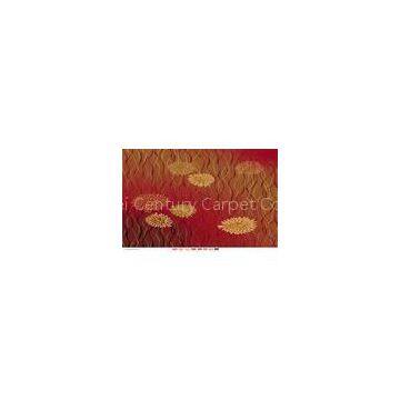 Red nylon Axminster Patterned Carpets For Living Room , Economy Hotel Carpet