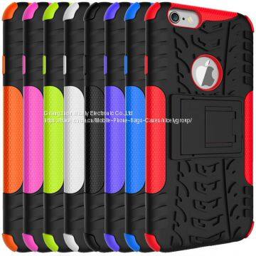 Phone Case for IPhone 6 Plus 6s Plus Hybrid Rugged PC +TPU Kickstand Shockproof photo-3