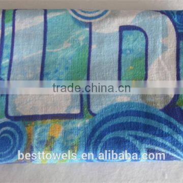 China supplier wholesale custom printed cotton beach towel