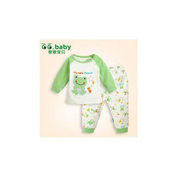 2015 NEW Long Sleeve Autumn-Spring Baby Set Cute Frog Pattern Newborn Clothing Sets Babies Boy Girl Suits Long Sleeve Tops+Pants