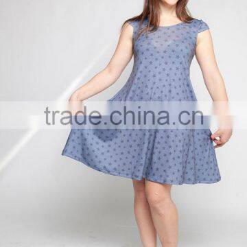 Mother and Daughter Clothes Dresses Dark Blue Woman Fashion Dress photo-5