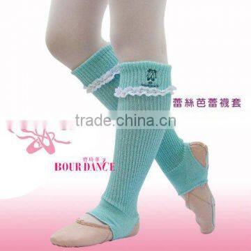 Ballet lace trim legwarmers