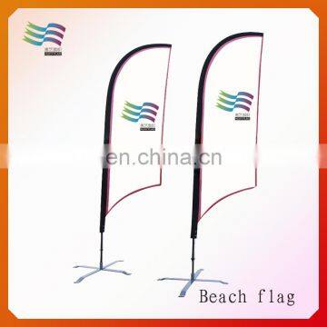 High Quality Decorative Fiber Glass Beach Flag