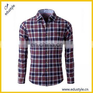 High Quality Wholesale Custom Men Plaid Flannel Shirt