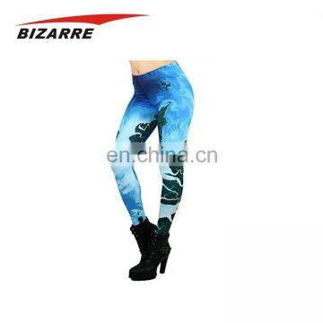 Sublimation high quality reflective skin tight women yoga pants