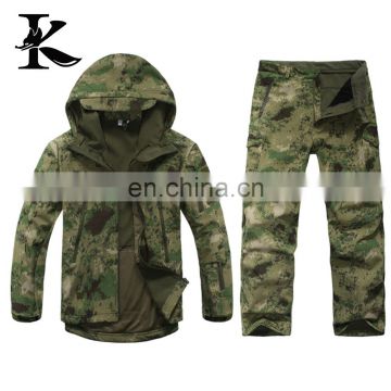 Breathable softshell jacket camouflage Waterproof Pants Camo suit