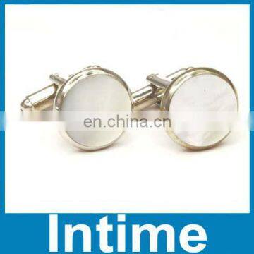 2013 new design round mother of pearl cufflinks