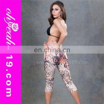 Short digital print leggings animal picture