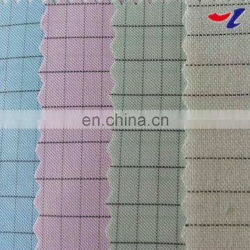 5mm grid polyester antistatic fabric for cleanroom overalls