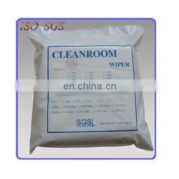 White Soft Laboratory Microfiber Cleanroom Wiper 4009A