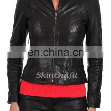 newest fashion leather jacket for women