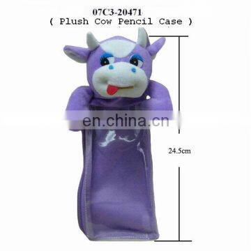 Lovely and Plush animal shaped Pen Case,bull pen bags