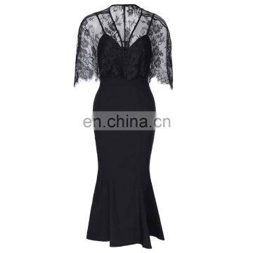 Belle Poque Retro Vintage Imitated Twinset Hips-Wrapped Bodycon Pencil Dress Women Elegant Lace Dress BP000330-1 photo-3