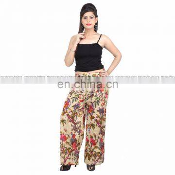 New Women's Printed Loose Wear Beach Boho Vintage Style Long Stylish Trousers Wide Leg Unisex Yoga Aladin Style Palazzo Pants