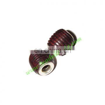 Handmade Fancy Wooden Beads, size 12mm, weight approx 1.41 grams BWLHF0006