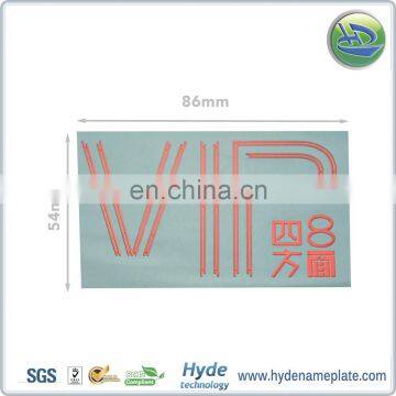 Cheap Custom Design Logo Nickel Metal Sticker Logo