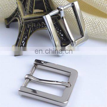 High quality silver Plating square shape metal adjuster belt buckle