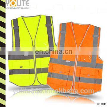 hot sales the best mens hi vis reflective workwear safety vest