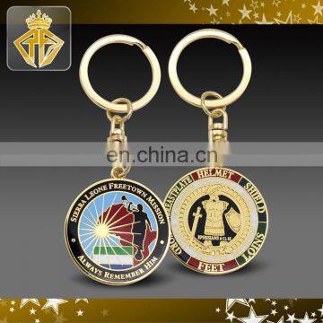 High Quality Awards Metal Keychain in Hard Enameled