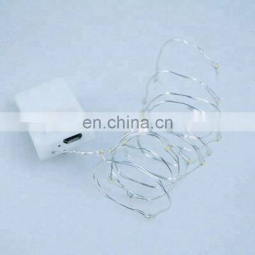 3M/5M/10M USB Rechargeable Fairy LED Copper/Silver Wire Led String Lights 2018 photo-6