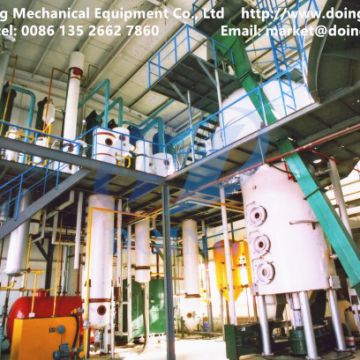 Solvent extraction process of soybean oil solvent extraction plant