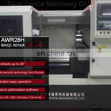 Diamond cut CNC alloy wheel repair equipment AWR28H