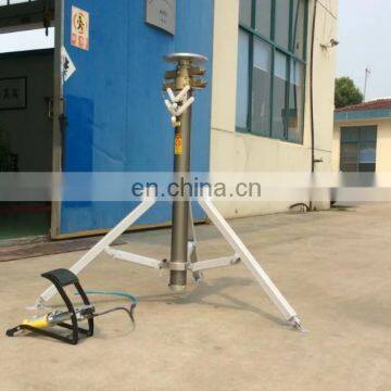 2.5m 20kg load tripod pneumatic telescopic antenna pole China