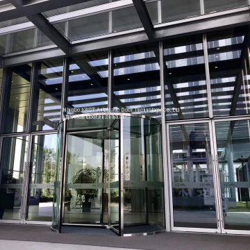 Crystal Automatic Revolving Door Three Wings Automatic Revolving Door