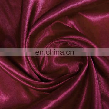 Wholesale high quality soft shiny smooth cheap polyester satin fabric