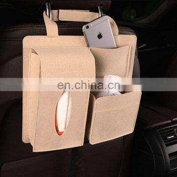 Portable Durable Felt Logo Printing Car Trunk Shoe Organizer photo-4