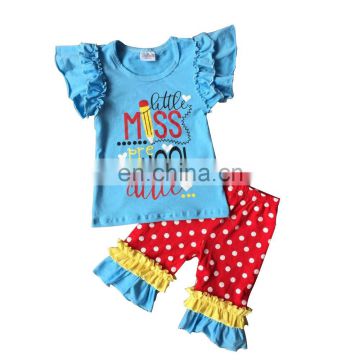 Latest Soft Cotton Kids Outfits Cute Back To School Girls Fancy Clothes