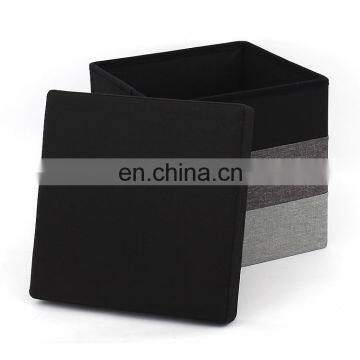 RTS Modern Living Room Furniture Tricolor Folding Storage Ottoman Hot Sell Easy Carry photo-3