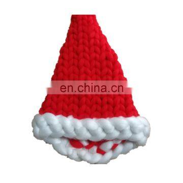 100% акриловая, хлопковая, мериносная шерстяная, машинно- и ручно-выпряженная, необычная, причудливая, ровинг-нить для рождественских украшений, шапок для взрослых и младенцев photo-6