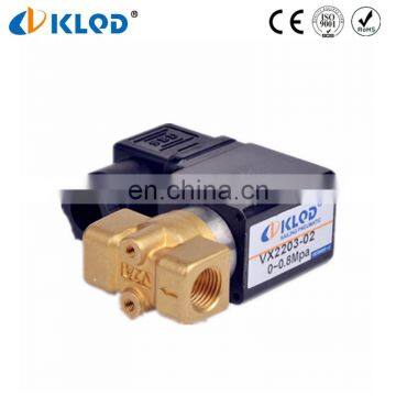 Micro Solenoid Valve VX22 Series Direct Acing Brass Vacuum Valve