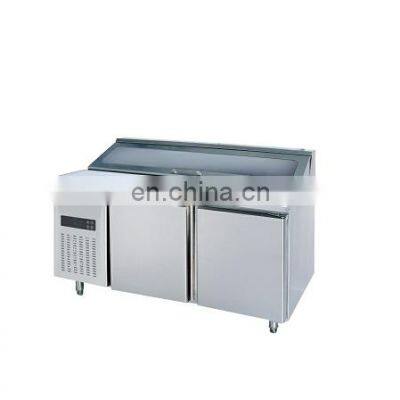 387L 360W Energy Saving Commercial French Door Two Door Refrigerator