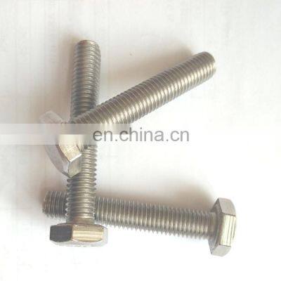 inox 304 316 m18x1.25 stainless steel bolt with hex head