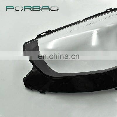 E-CLASS New Style Black Border Transparent Headlight Lens Cover for W213 E260 E300 20-22 Year photo-3