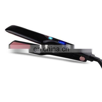 Hot Wide Plate Ceramic Flat Irons Wholesale Titanium LED Display Hair Straightener