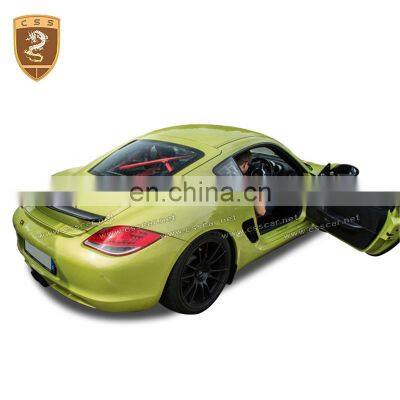 High Quality carbon fiber R style Suitable For Por-sche Cay-man 987 spoiler rear spoiler wings