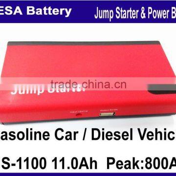 for Any Displacement Gasoline Car / Diesel Vehicle Thin Tpye 11000mAh Li-ion Battery for USB EC5 Output Jump Starter Quality Choice photo-3