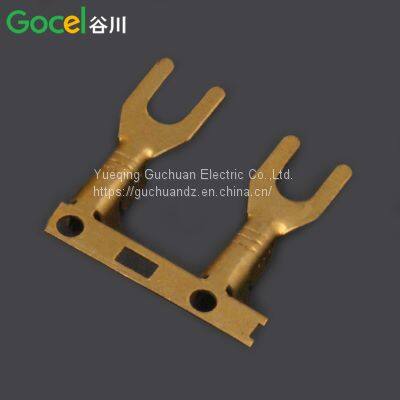 DJ4311-3.2 Fork Lug Horizontal Brass Horizontal 3.2 Fork Terminal photo-2