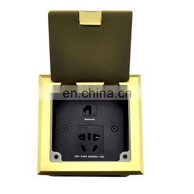 Computer VGA RJ45 Network Power Floor Panel Socket