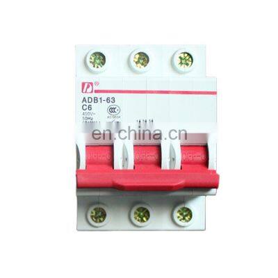 Group on miniature circuit breaker/switch (ADB1) DZ47-3P 6A/DZ47-63 C6