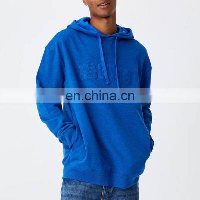 High Quality Men Oversized Street Style Pullovers Custom Embroidered Hoodies   Blank Pullover Hoodie