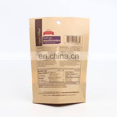 2021 High Quality Agricultural By-product Stand up Food Bags Pouches Flexible Packaging Craft Paper Coffee Bag With Window photo-4