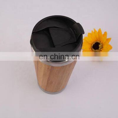 Hot Sale Insulated Bamboo Stainless Steel Wine Tumbler Cup