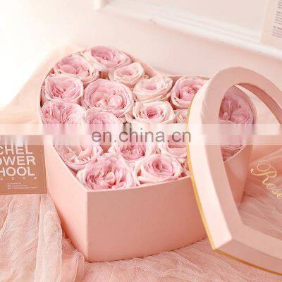 Recycled Paper Big Clear Hearted Shaped Chocolate Box Paper Boards for Gifts Display